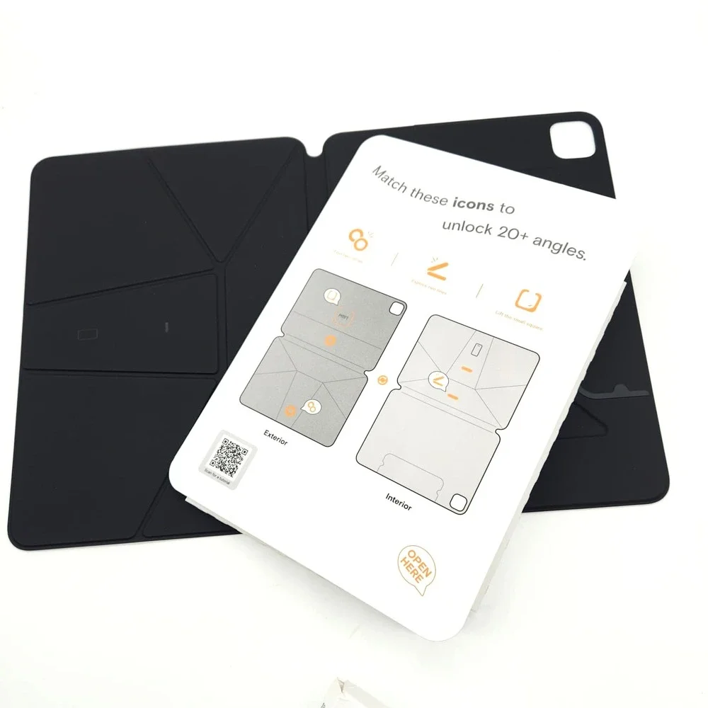 MOFT Dynamic Folio Case for iPad Air 11inch Silm Magnetic Case Jet Black